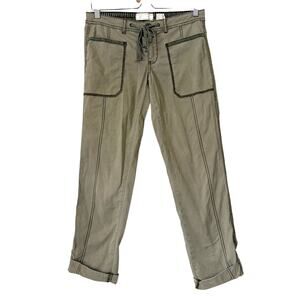 Anthropologie Hei Hei Low Rise Cargo Utility Pants Khaki Size 26